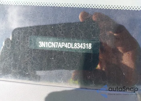 2013 Nissan Versa 1.6 Sl z USA, uszkodzony, nr VIN 3N1CN7AP4DL834318